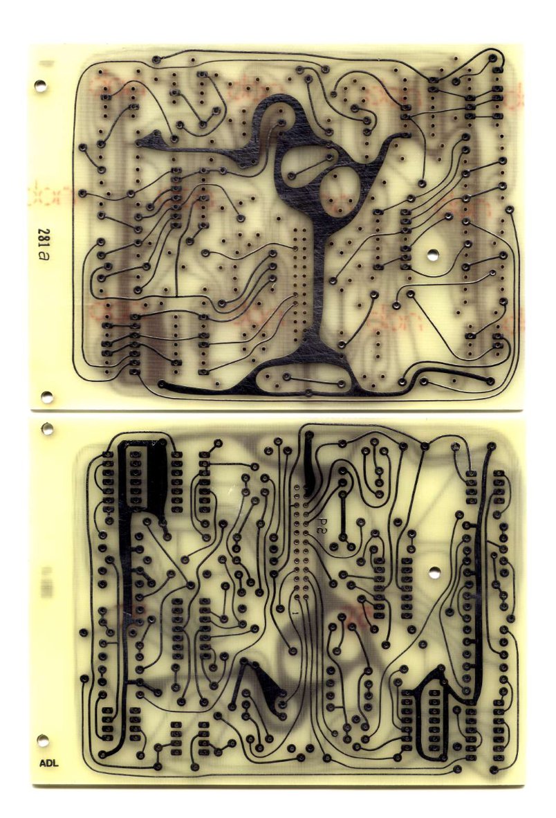 Hand-etched copper PCB